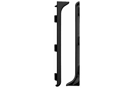 Заглушка правая Русский профиль ПВХ для алюминиевого плинтуса 60 мм, черный